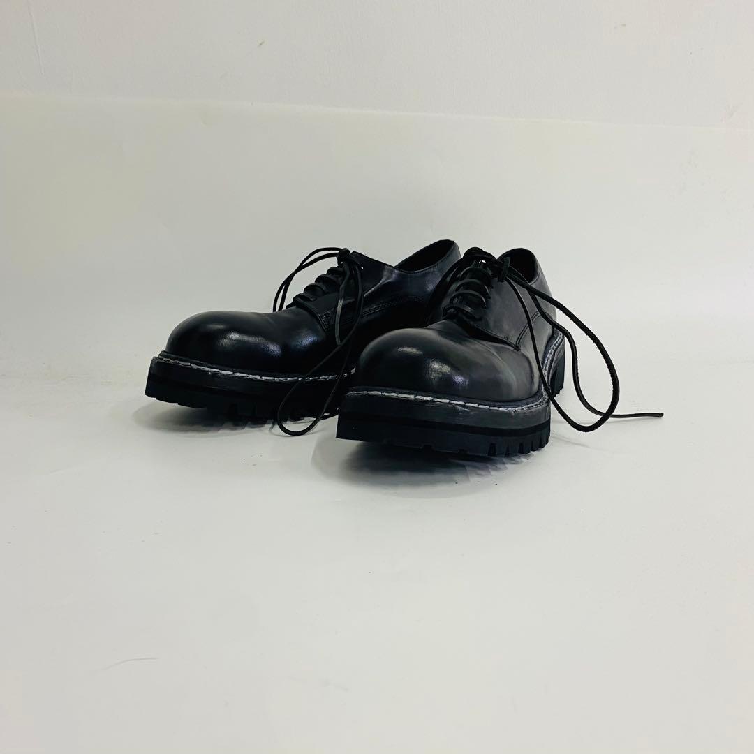 Guidi 黒 レースアップシューズ 42サイズ