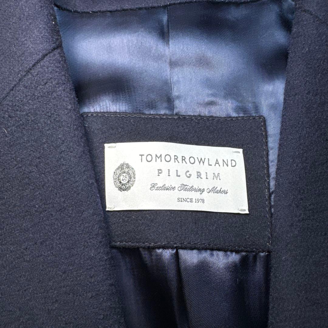 91 極美品　トゥモローランド　ピルグリム　ロロピアーナ　チェスターコート　46
