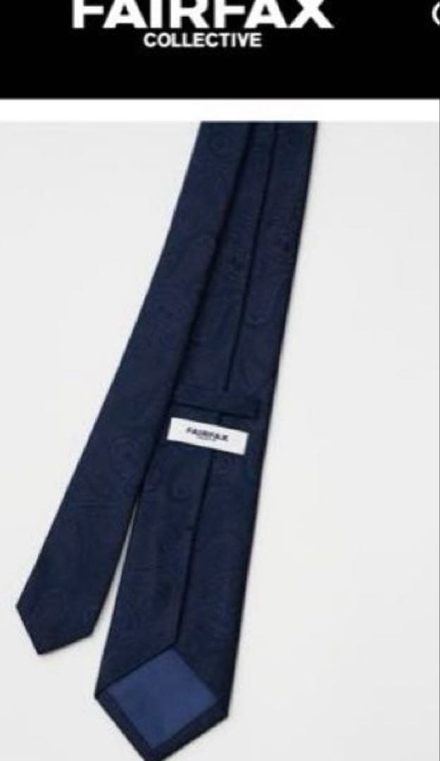 FAIRFAX ネクタイ　ペイズリー柄 ソリッドタイ