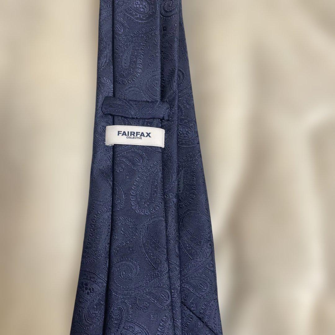 FAIRFAX ネクタイ　ペイズリー柄 ソリッドタイ