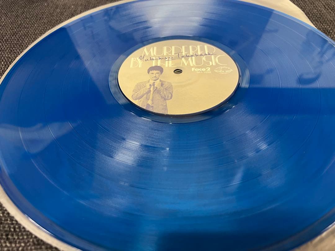 1980年/帯付/青盤 高橋幸宏 LP 邦楽レコード　音楽殺人 ポスター付