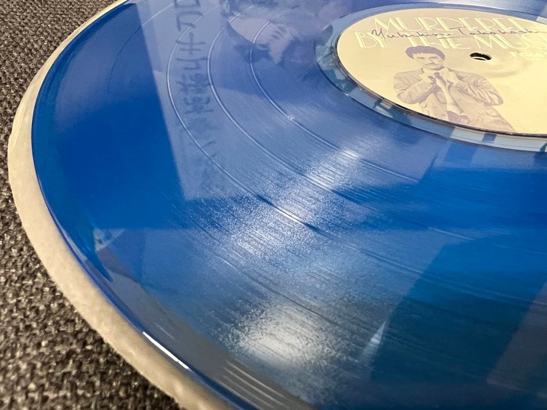 1980年/帯付/青盤 高橋幸宏 LP 邦楽レコード　音楽殺人 ポスター付