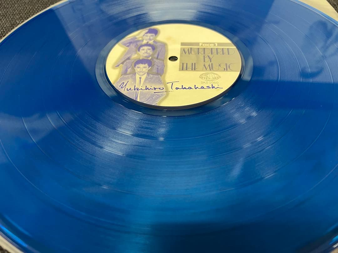 1980年/帯付/青盤 高橋幸宏 LP 邦楽レコード　音楽殺人 ポスター付