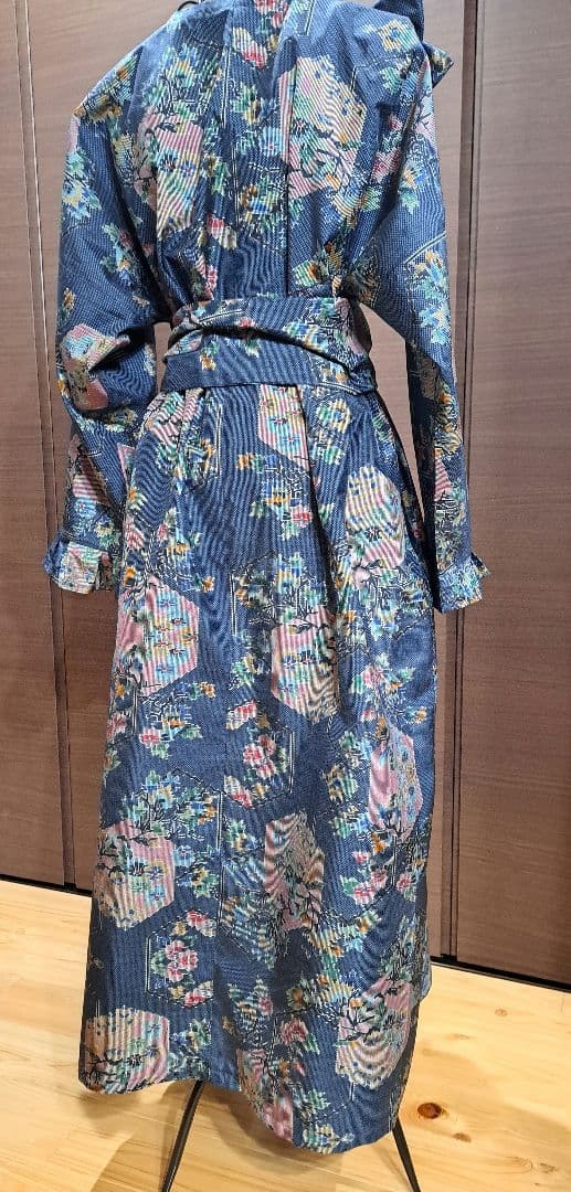 着物リメイク♥️本場大島紬7マルキ♪素敵なぁ～プリンセスラインのロングワンピース