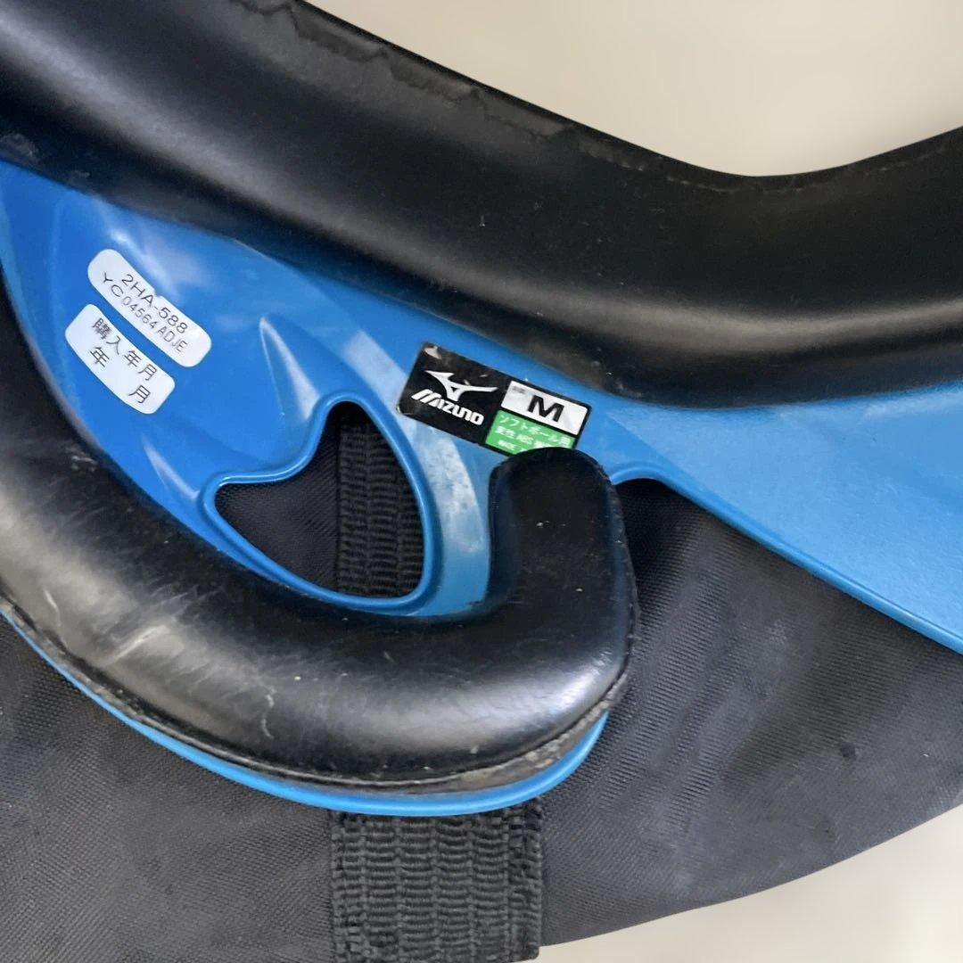 大人　ソフトボール用　Mizuno とSSK バッター用ヘルメットセット　ブルー