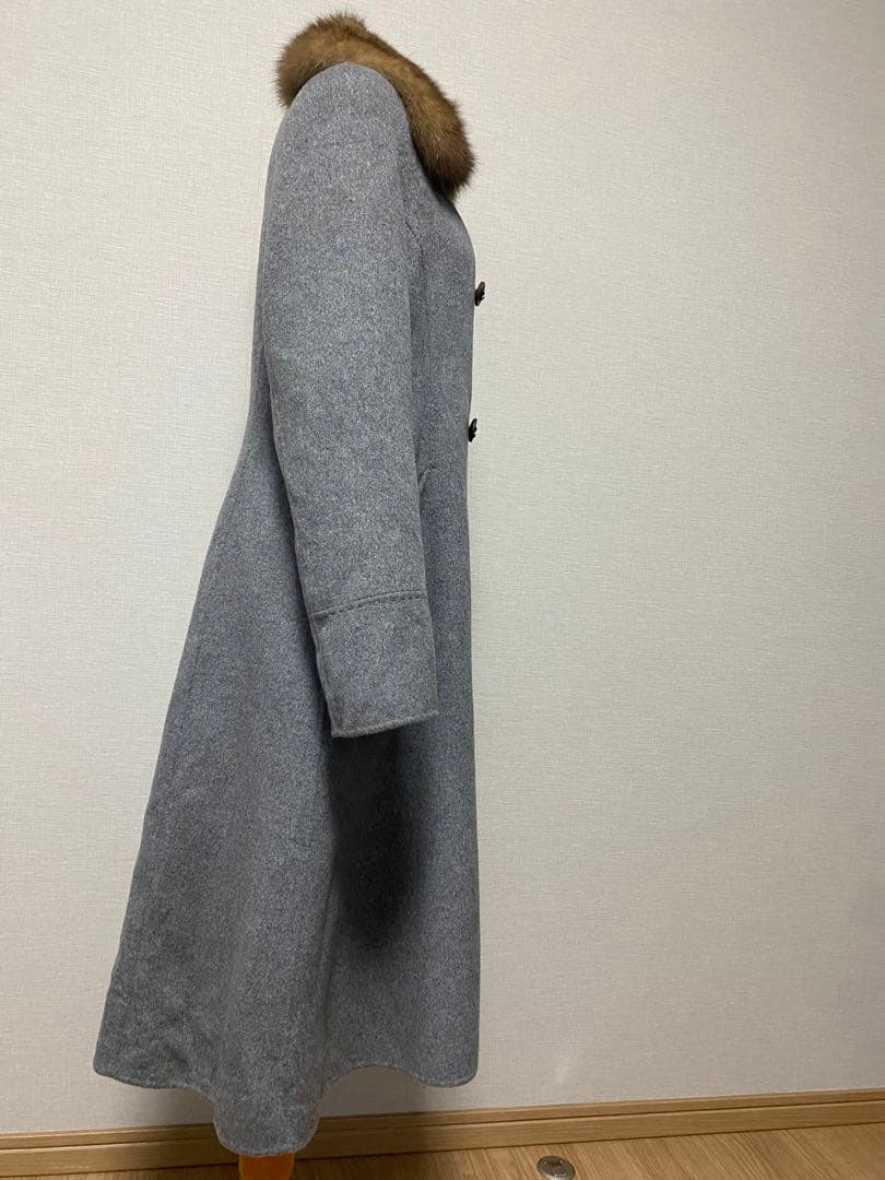 美品 FOXEY boutique 最高級 セーブルファー カシミヤ コート
