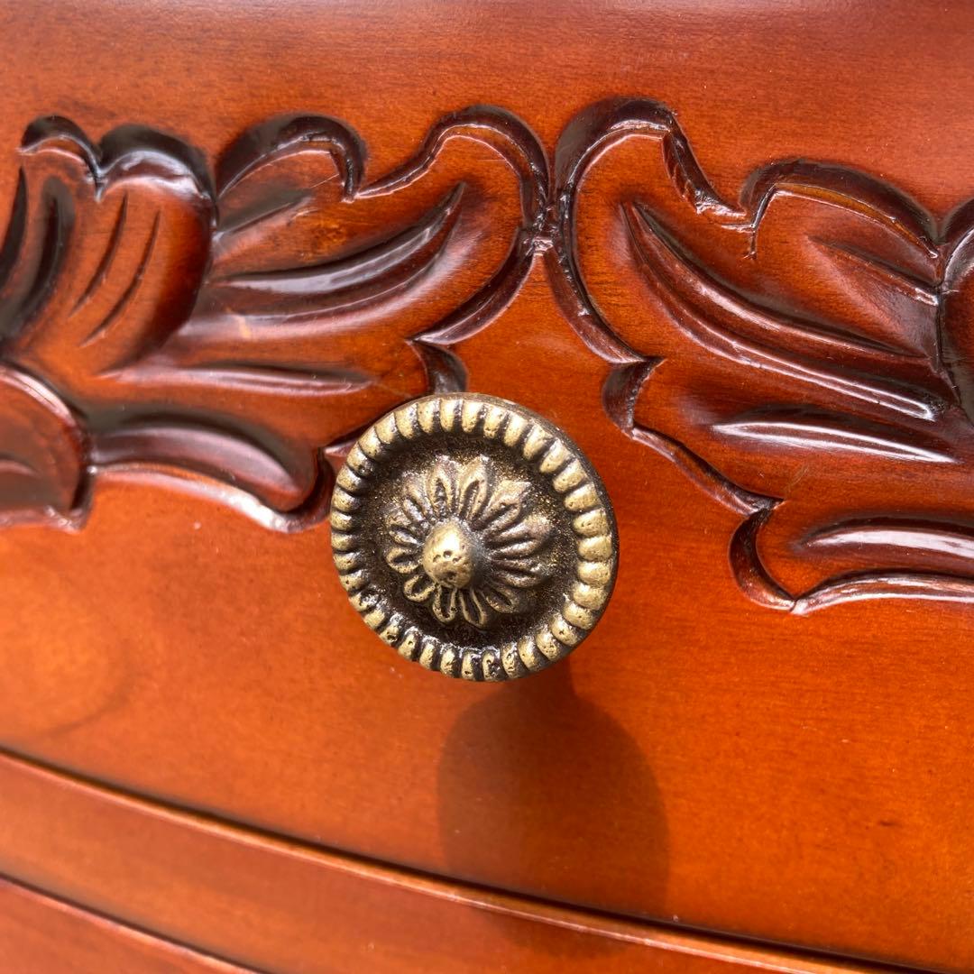 マホガニー　ロココ調　チェスト　猫脚