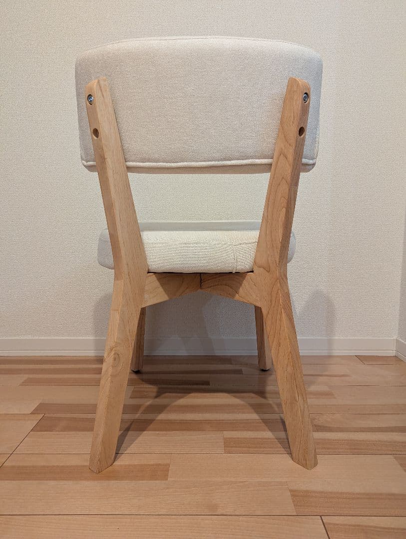 【新品訳あり！！】ダイニングチェア 2脚セット 北欧デザイン クッション付き