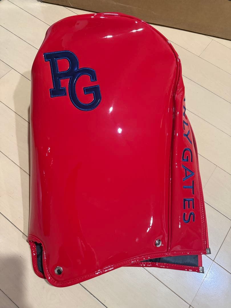 希少　PEARLY GATES ゴルフキャディバッグ エナメル レッド