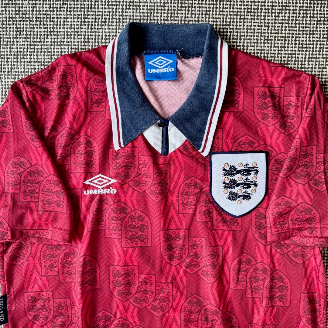 【希少アウェイモデル】イングランド代表 ９３／９５（A）襟付きモデル