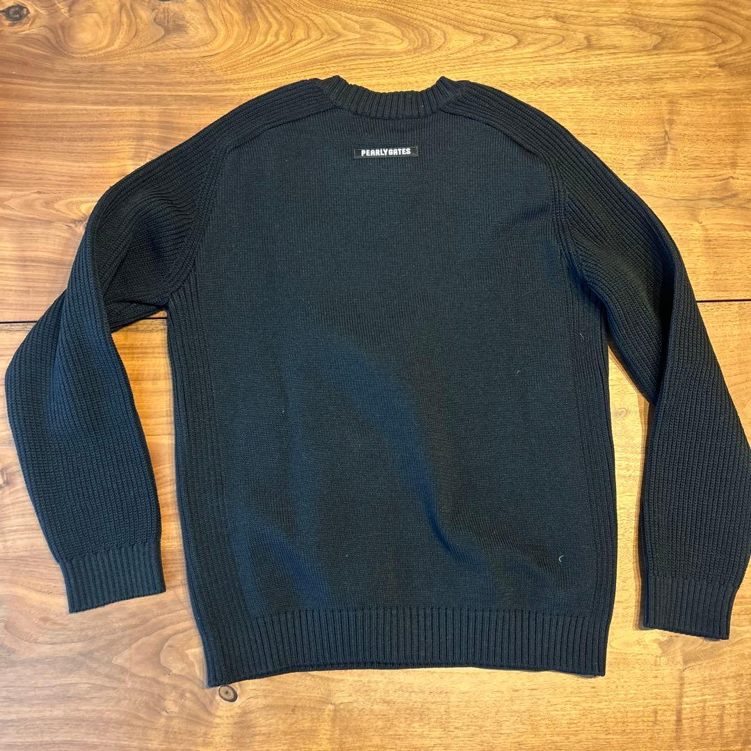 PEARLY GATES ブラックニットセーター サイズ1