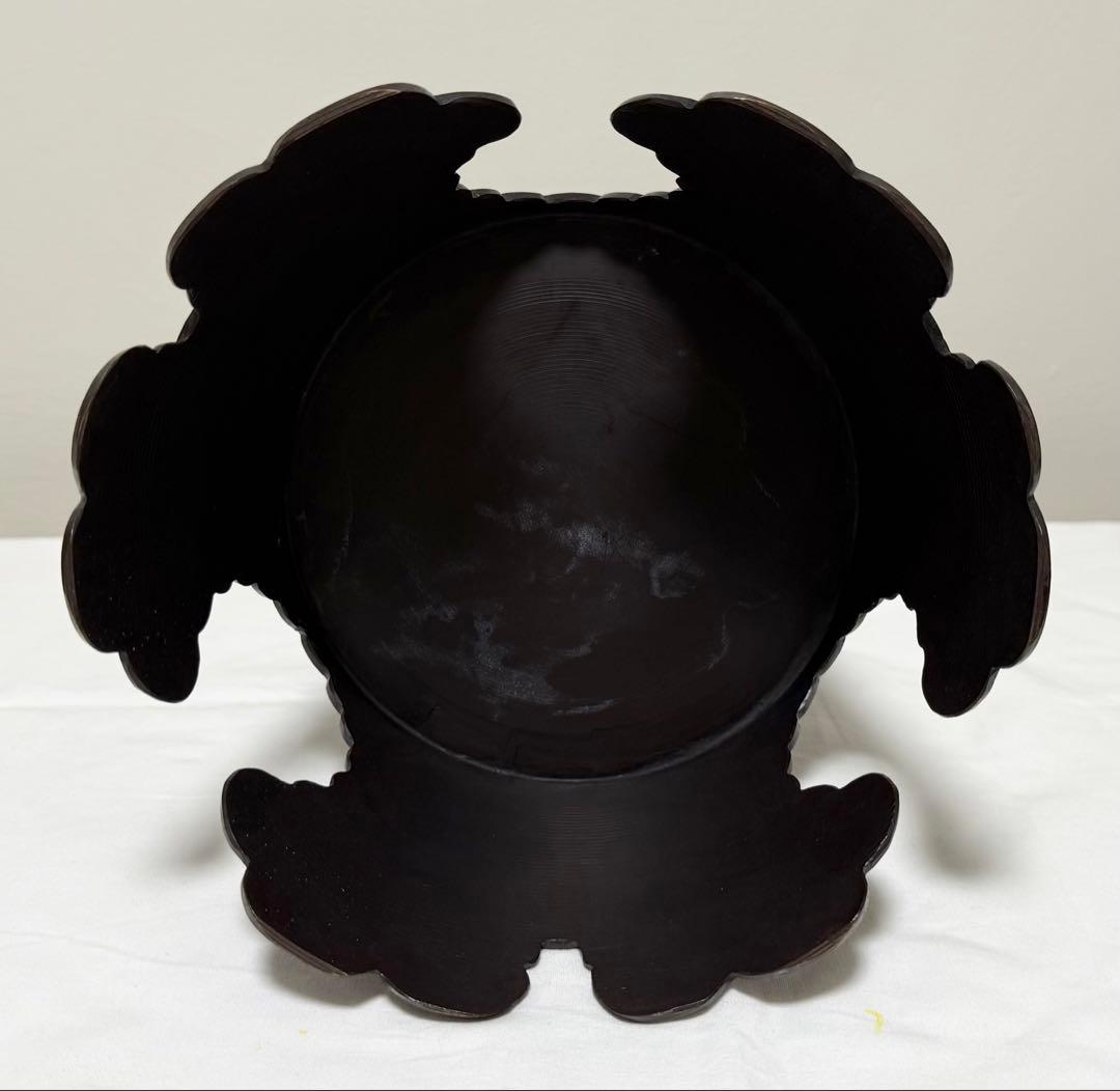 池坊 唐銅製 おげんちょ 花器 華道具 台