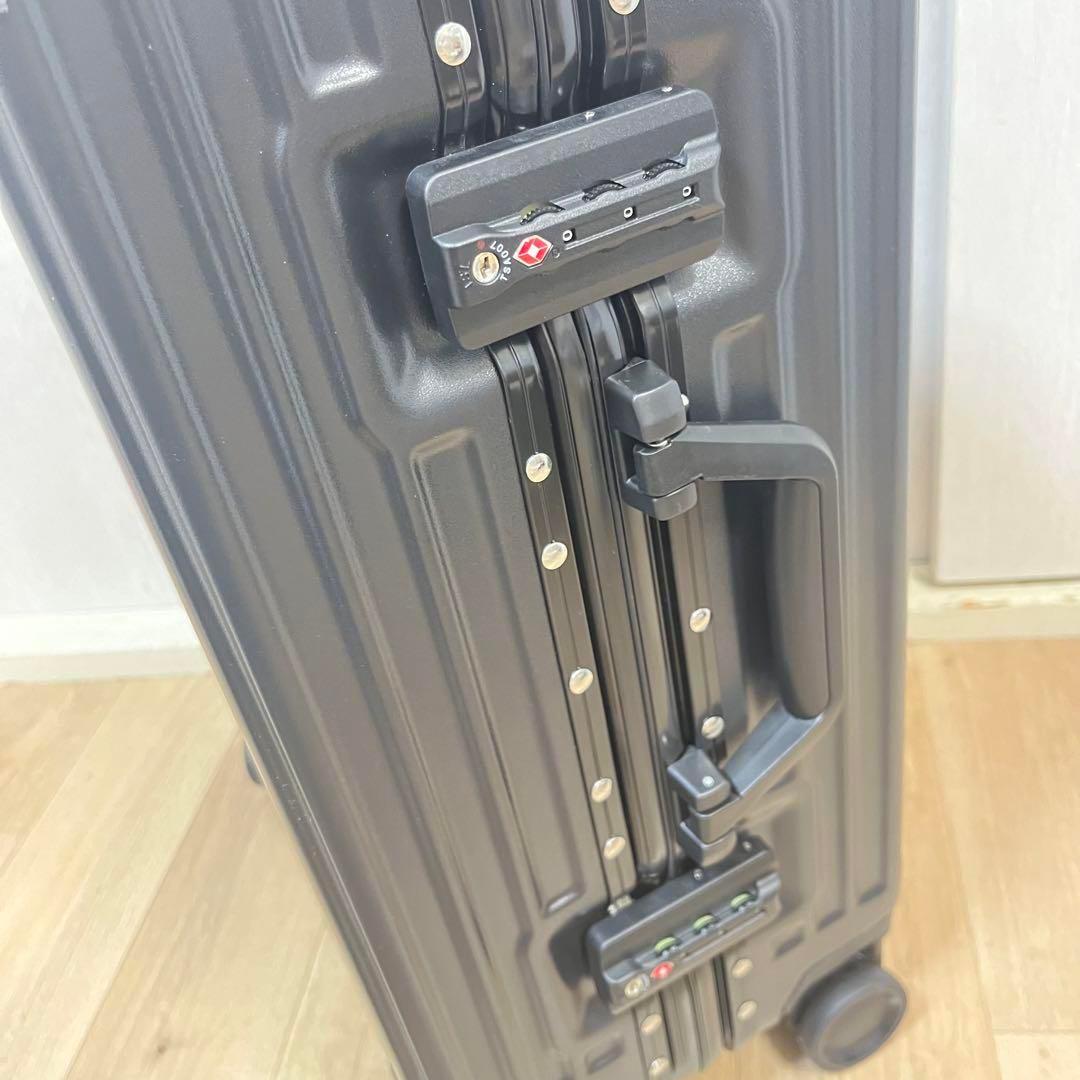 スーツケース　親子ケース　TSAロック　Sサイズ　黒　ブラック　アルミフレーム