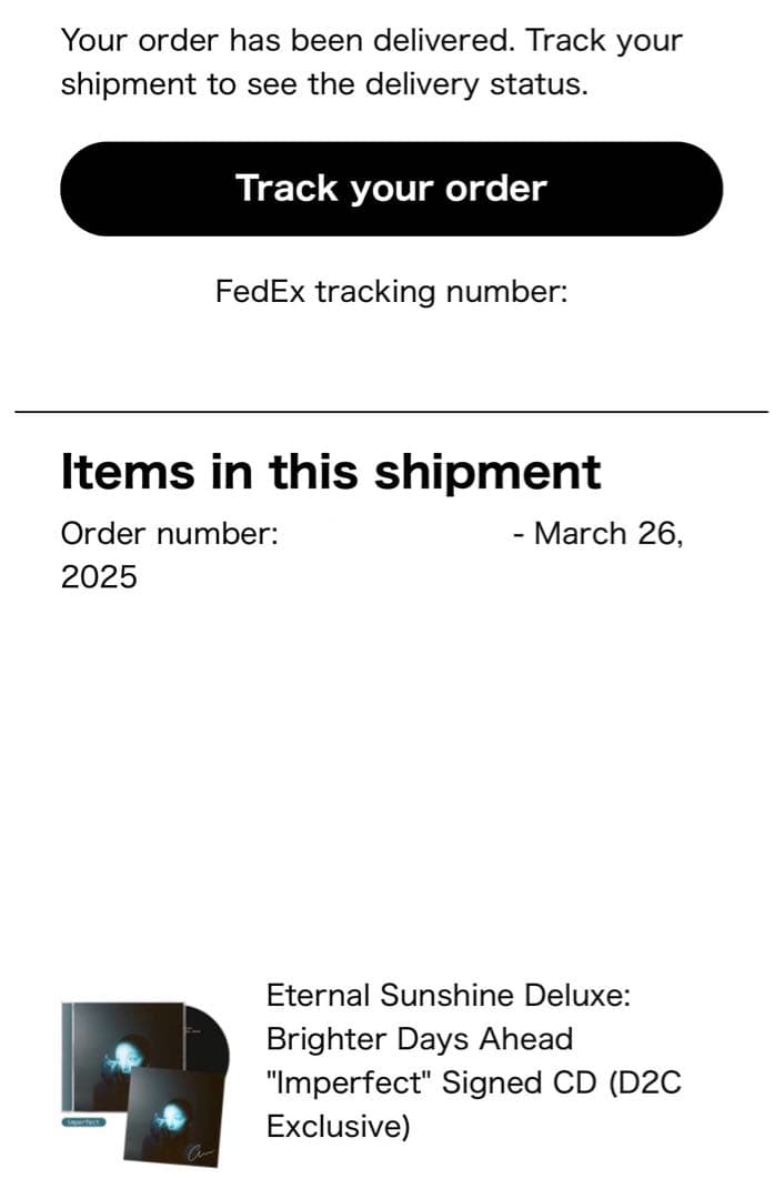 直筆サイン入り アリアナグランデ 「エターナル サンシャイン」DX 限定ジャケ