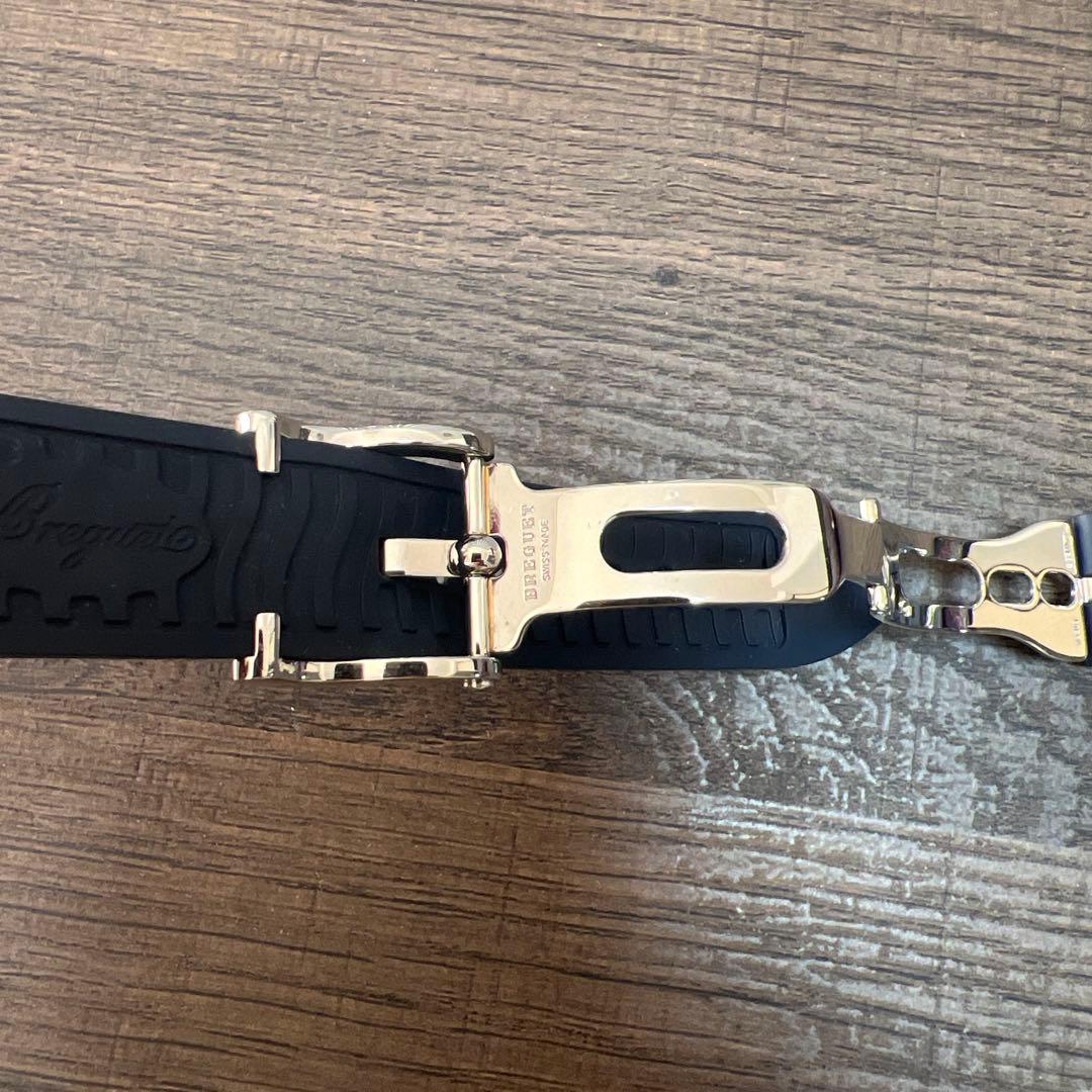 Breguet ネイビーラバーベルト フォールディングバックル