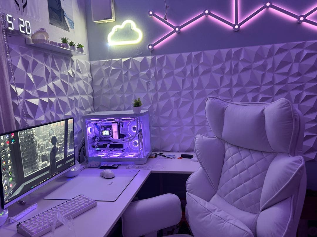 サンワダイレクト　パソコンデスク　L字型デスク　ホワイト　白