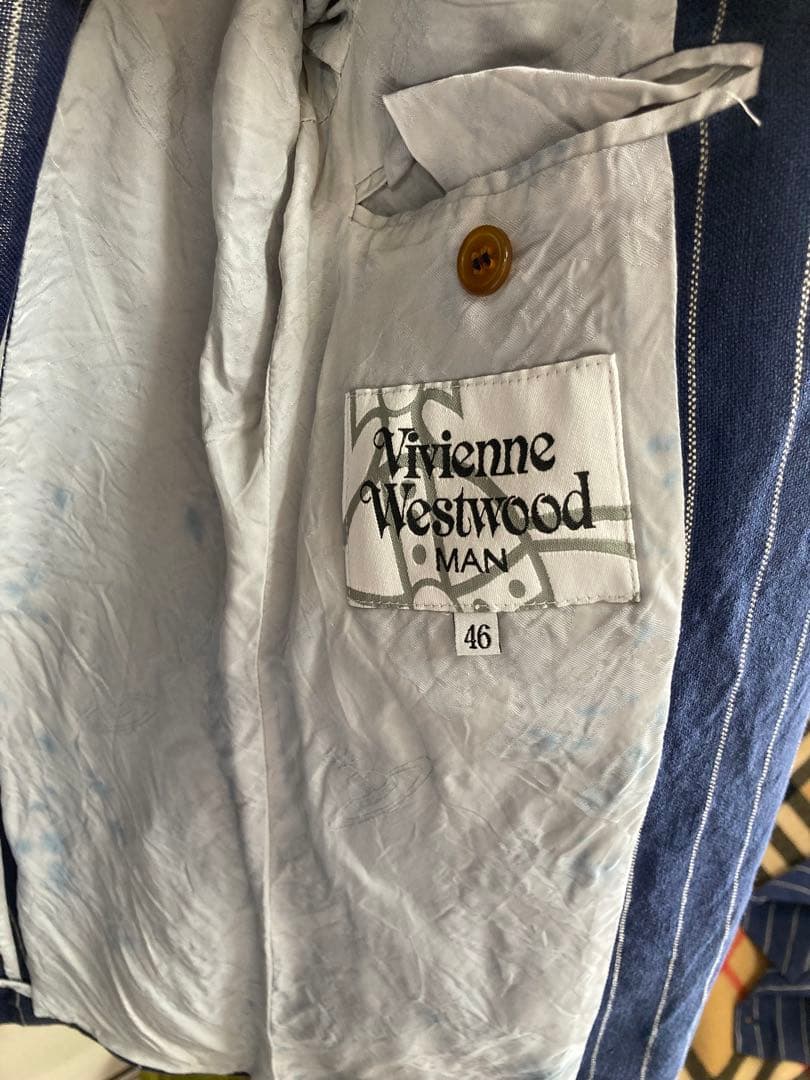 【VivienneWestwood MAN】ストライプ3ピース　セットアップ
