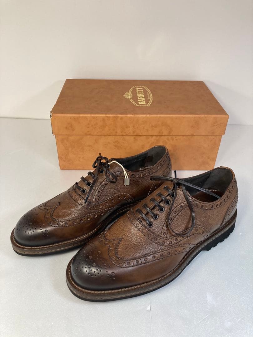 【新品 定価9万】barrett バレット5 1/2 24.5cmフルブローグ