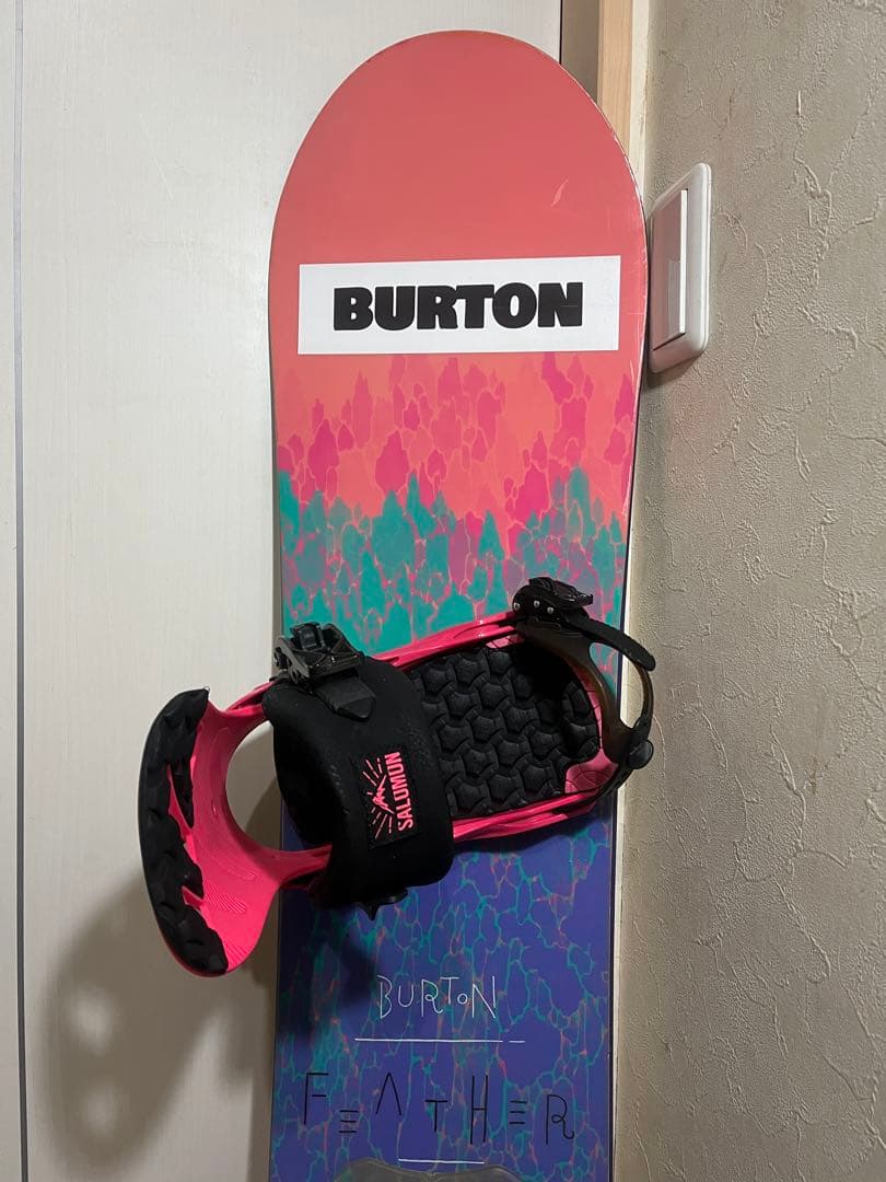 初中級者専用設計！BURTON feather 140 サロモンバインセット