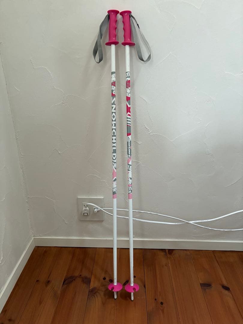 ATOMIC ジュニア スキー 140cm ビン付 ストック100cm