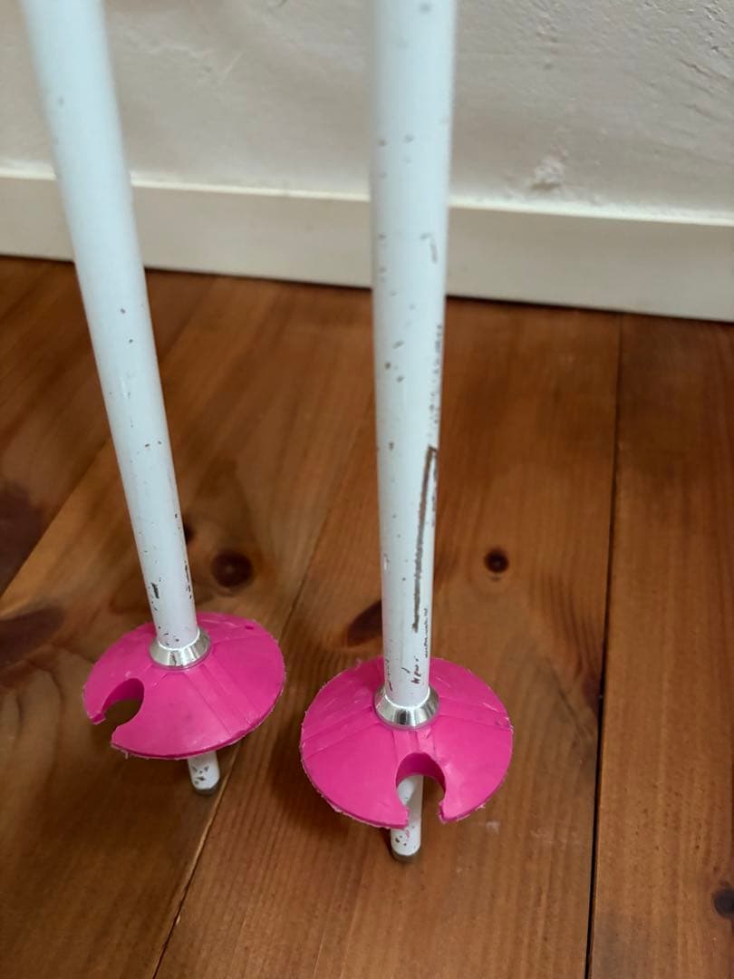 ATOMIC ジュニア スキー 140cm ビン付 ストック100cm