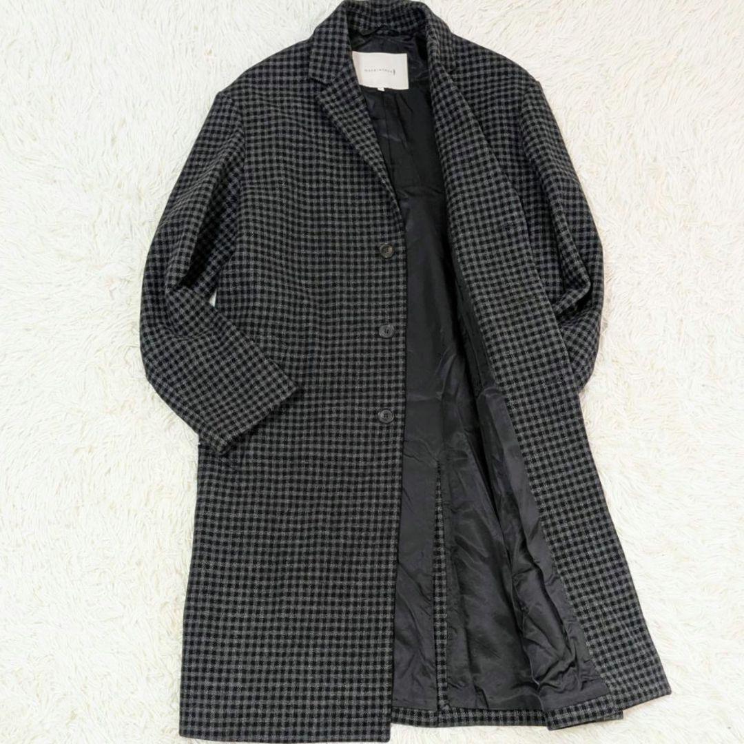 マッキントッシュ チェスターコート シェパードチェック ギンガムチェック 42