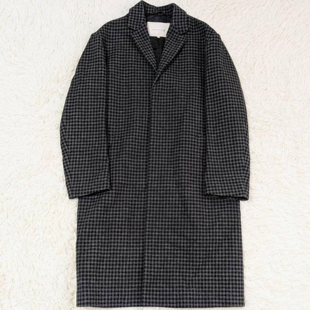 マッキントッシュ チェスターコート シェパードチェック ギンガムチェック 42