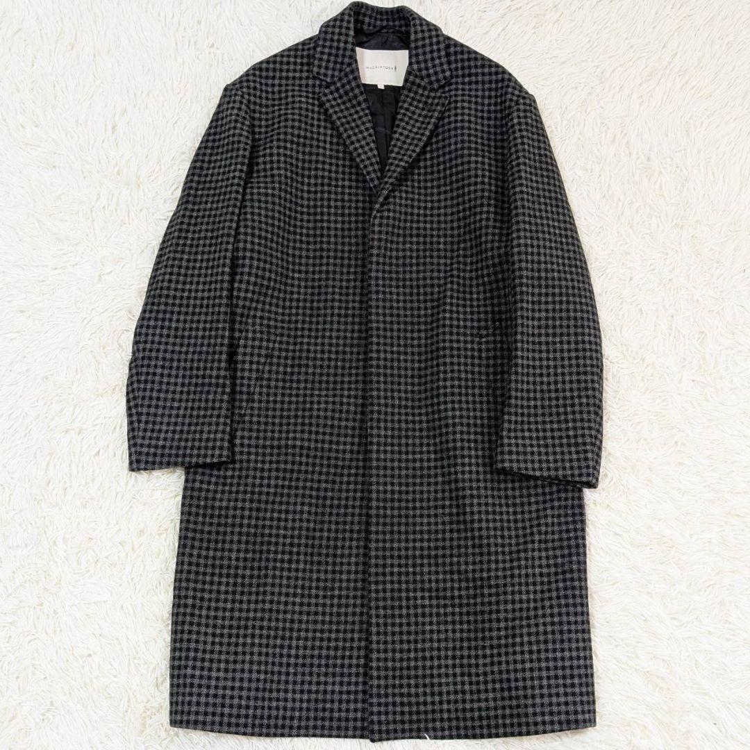 マッキントッシュ チェスターコート シェパードチェック ギンガムチェック 42