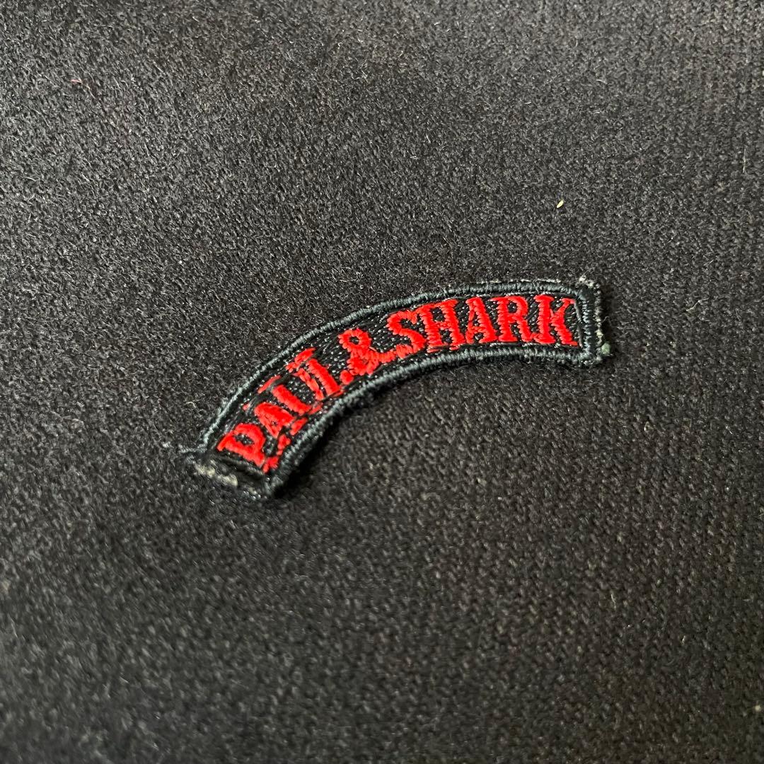 ITALY製 vintage shark ウールブルゾン スタンドカラー濃紺