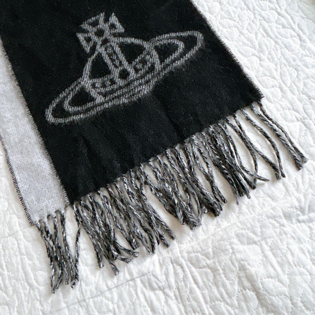 Vivienne Westwood マフラー ビッグオーブ リバーシブル ウール