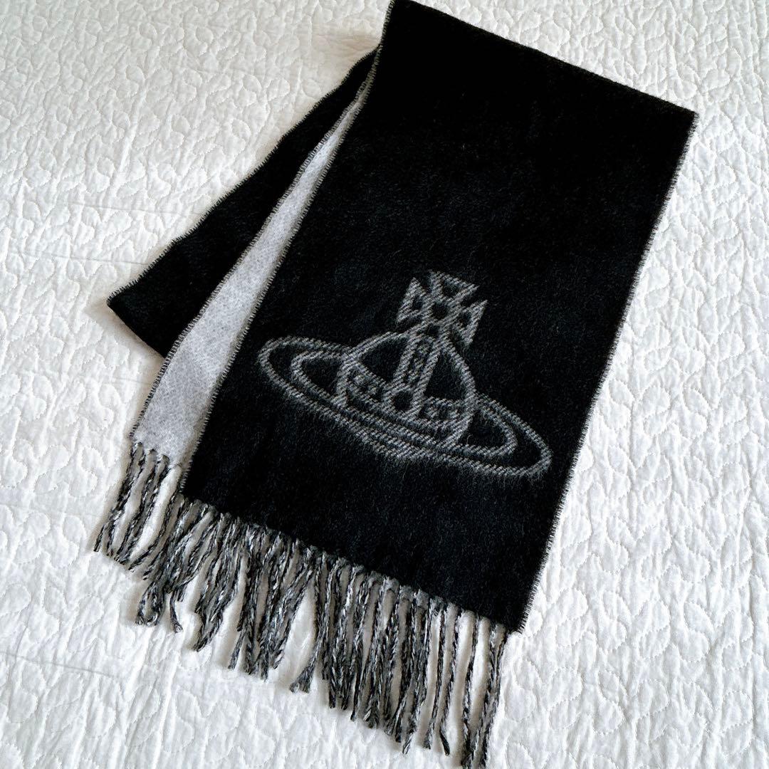 Vivienne Westwood マフラー ビッグオーブ リバーシブル ウール