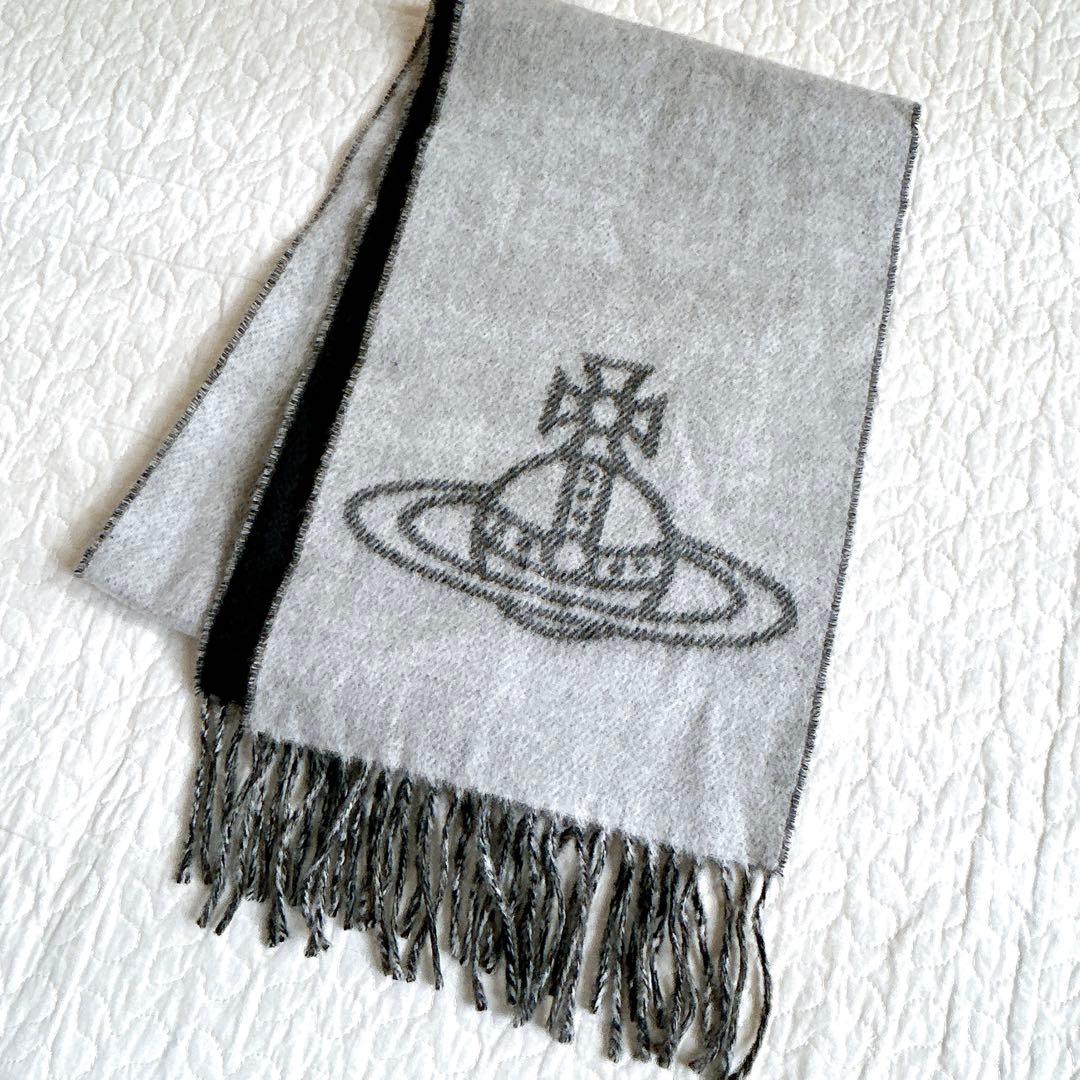 Vivienne Westwood マフラー ビッグオーブ リバーシブル ウール