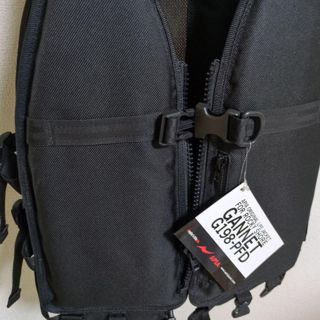 アピア　ガネット GANNET G-198-PFD フィッシングベスト 黒