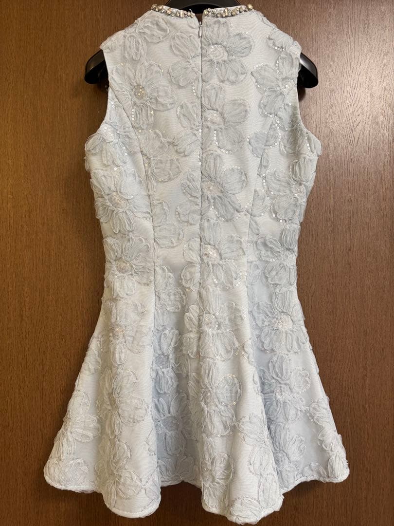 ROBE de FLEURS 水色 フレアドレス S