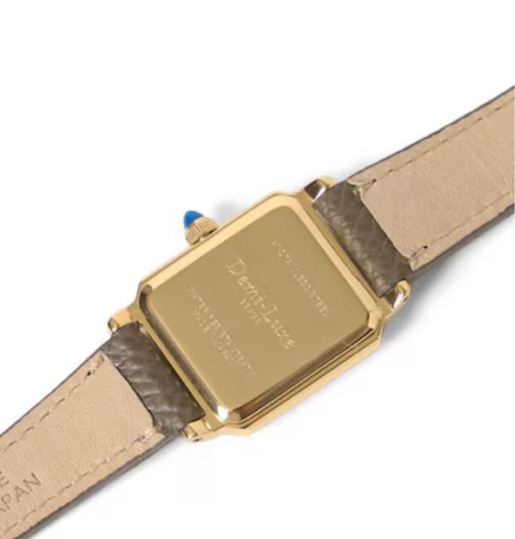 Demi-Luxe BEAMS / Dバックル レザーウォッチ