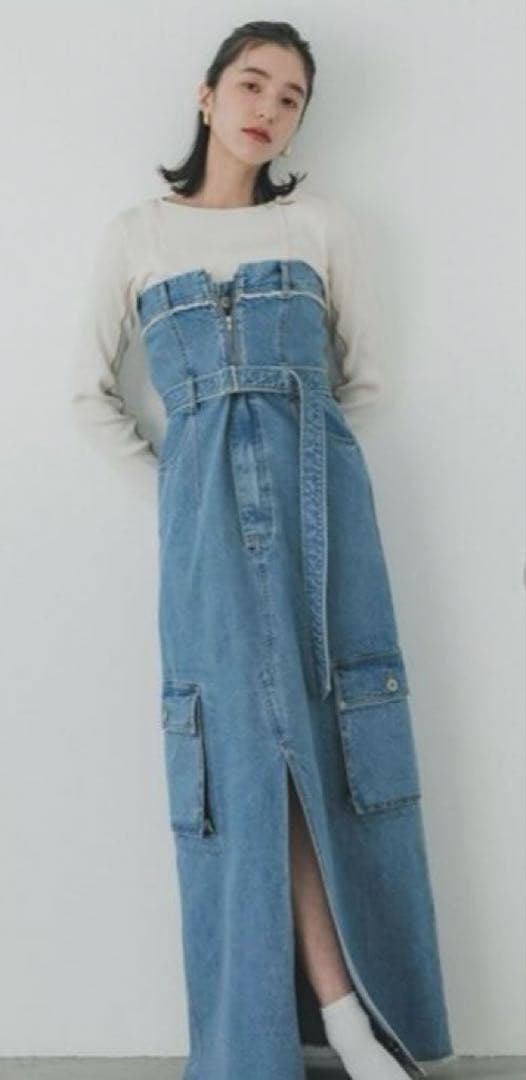 PUBLC TOKYO ベアトップワンピース　オールインワン　サロペット