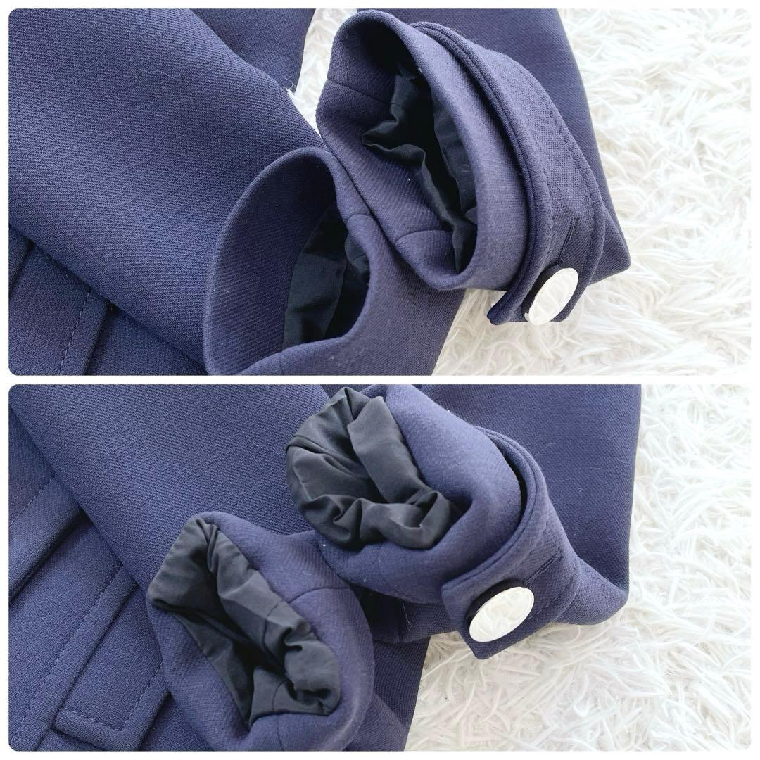 極美品 GUCCI グッチ チェスターコート シルバー ボタン ウール シルク