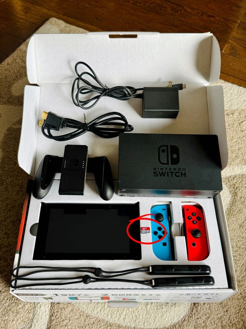 Nintendo Switch 初代 本体 美品 microSD 200GB付属