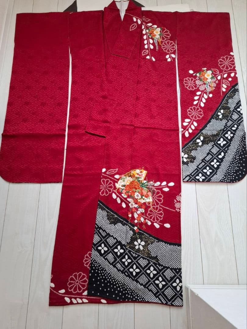 振袖　正絹　帯　帯締め　帯揚げ　セット