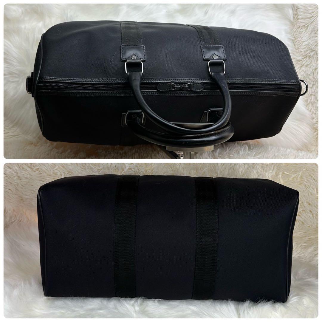 綺麗✨ハンティングワールド ボストンバッグ レザーロゴ 希少