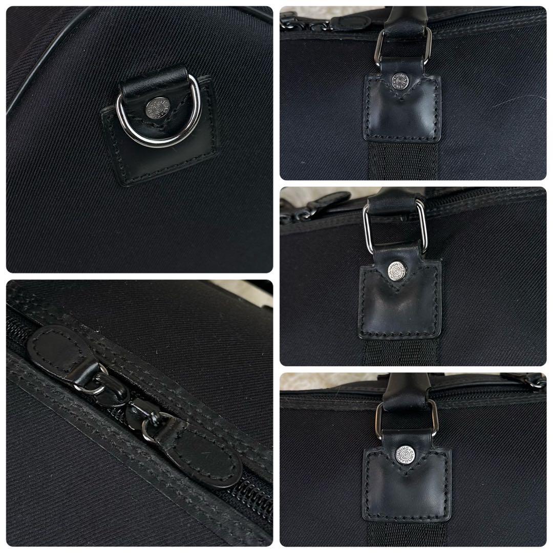 綺麗✨ハンティングワールド ボストンバッグ レザーロゴ 希少