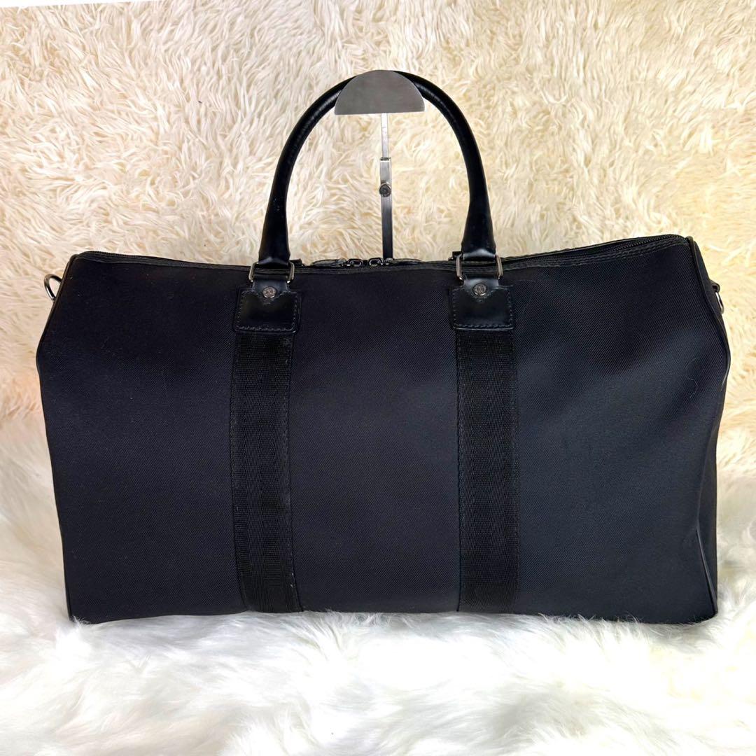 綺麗✨ハンティングワールド ボストンバッグ レザーロゴ 希少