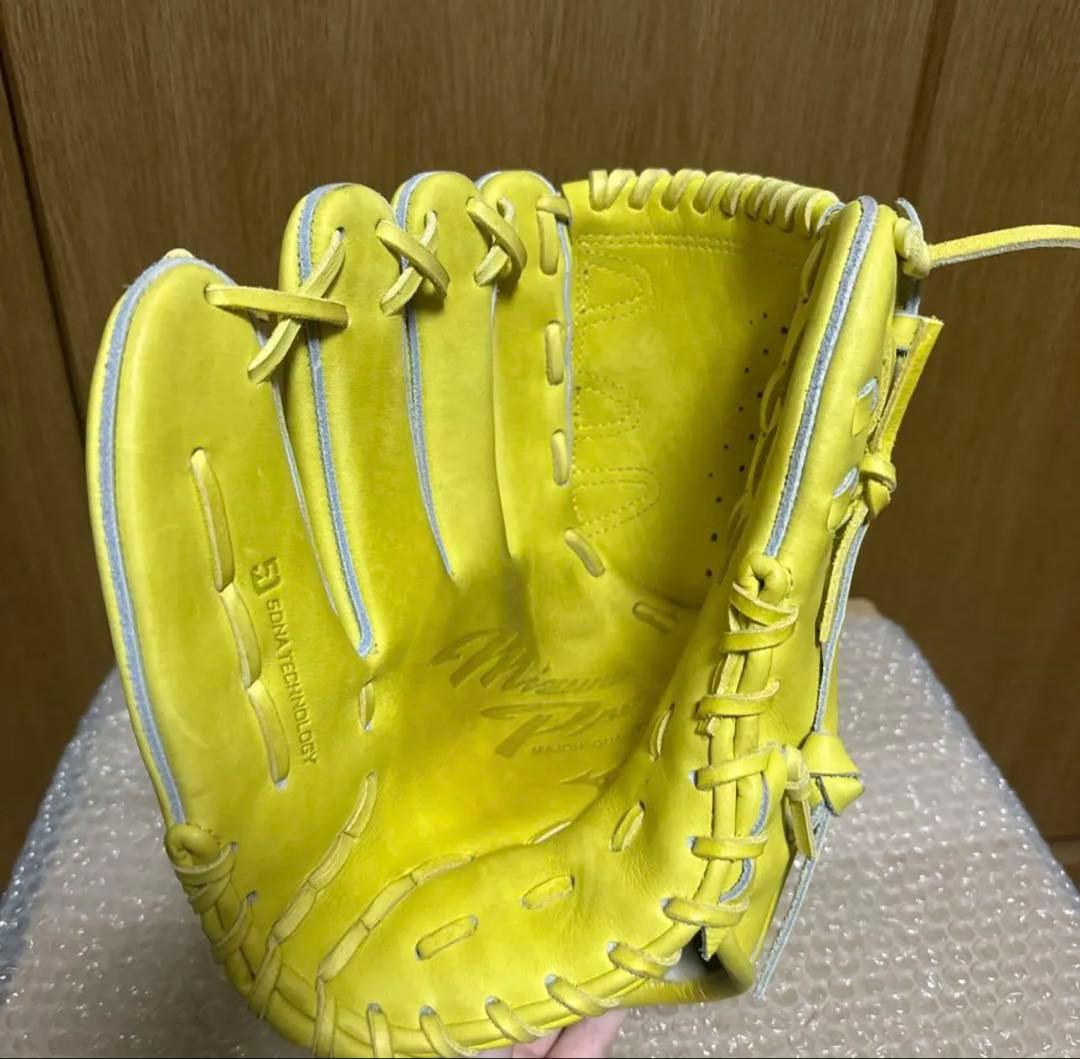 ミズノ 軟式グローブ イエロー