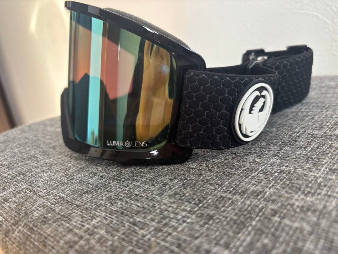 DragonLUMALENS ゴーグル ブラック/グリーン　ケース付き DX3