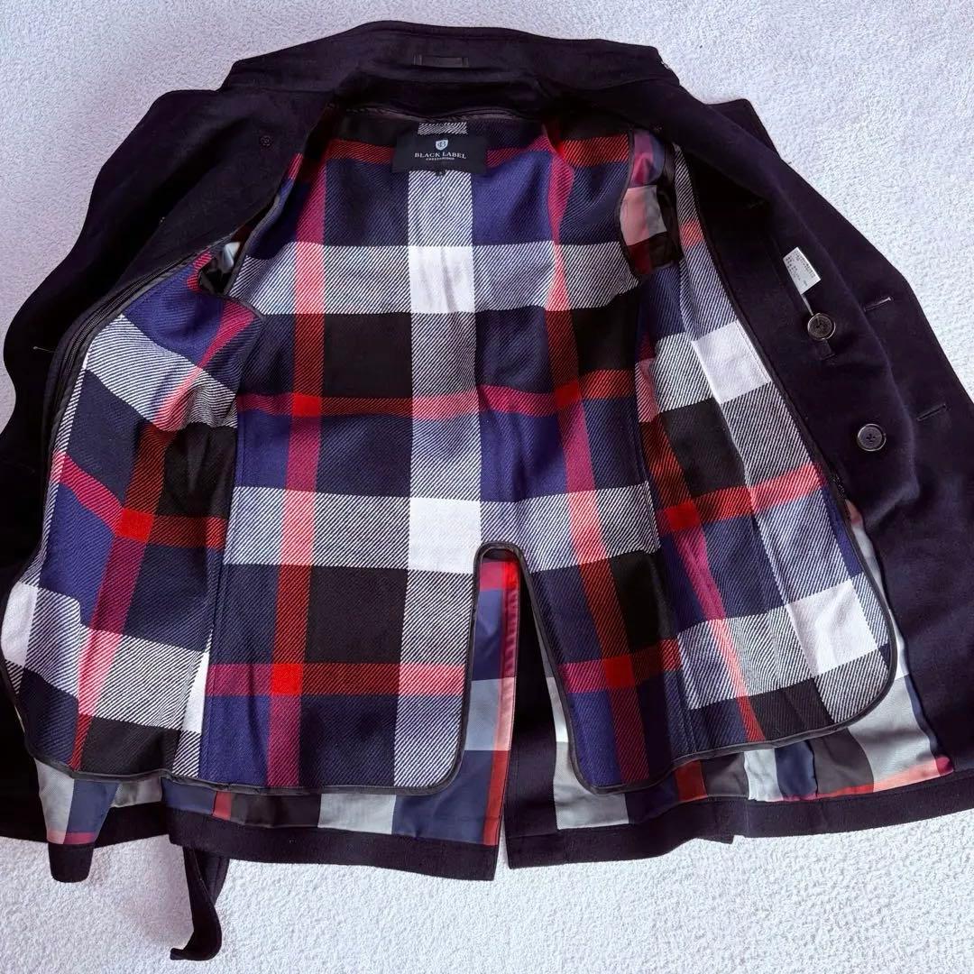 BLACK LABEL ネイビー ウールトレンチコート