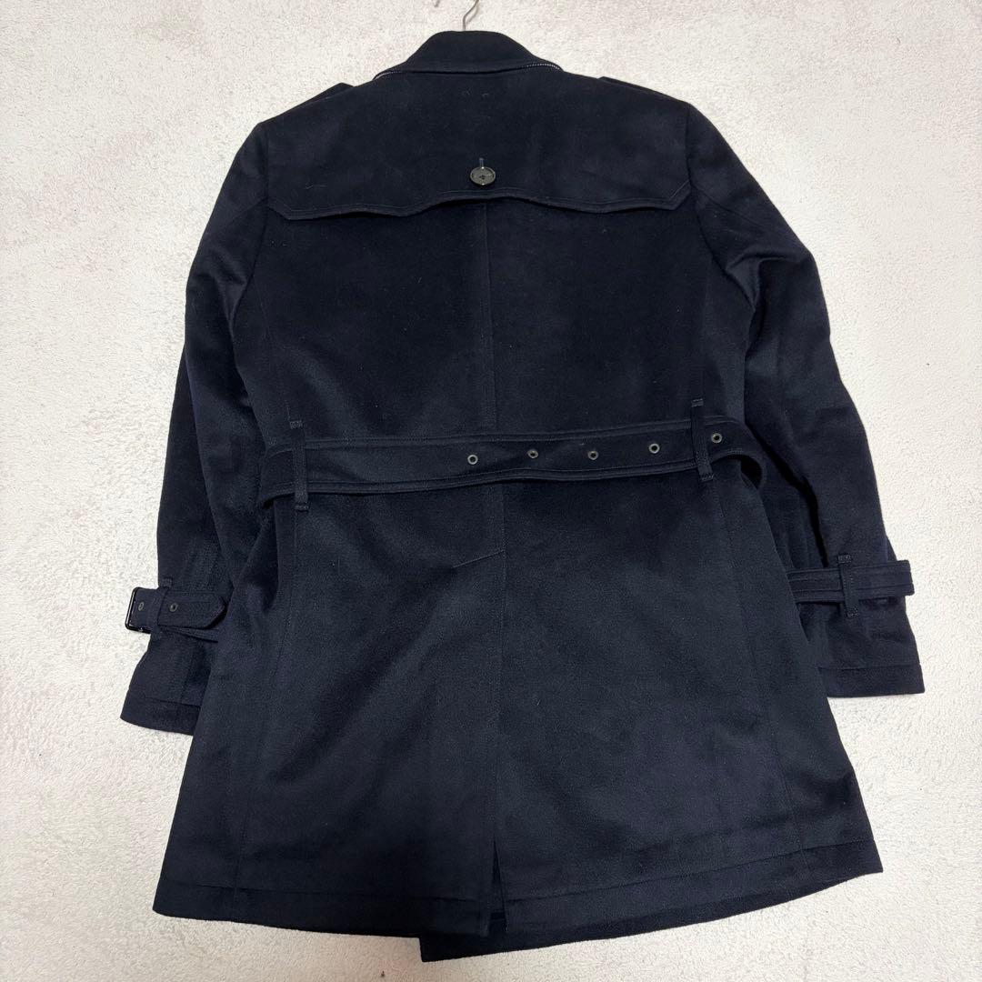 BLACK LABEL ネイビー ウールトレンチコート