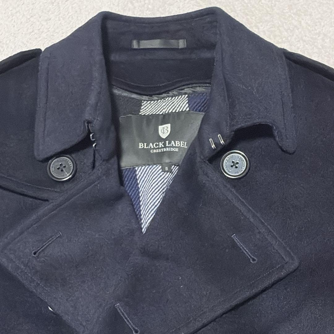 BLACK LABEL ネイビー ウールトレンチコート