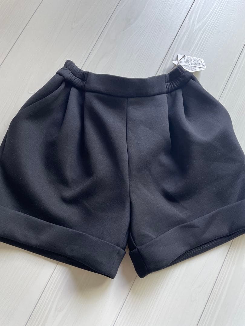 ☆新品未使用タグ付き☆リンカブル.ボンディングショートパンツ ブラック Sサイズ