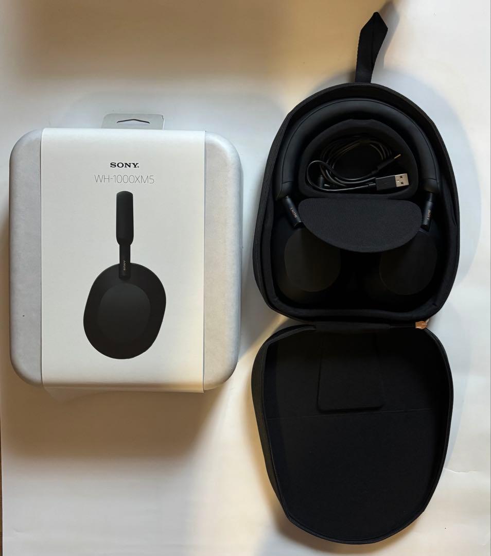 【美品・外箱付き】SONY WH-1000XM5 ワイヤレスヘッドホン