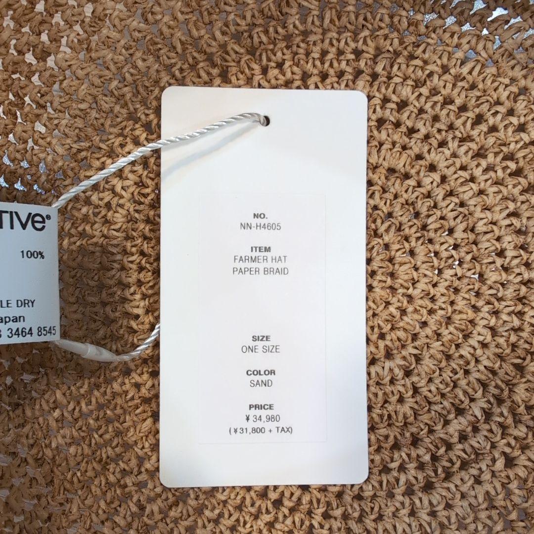 nonnative ノンネイティブ　FARMER HAT PAPER BRAID